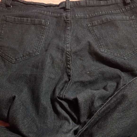 Black jeans zip on legs size 16 - Picture 7 of 7